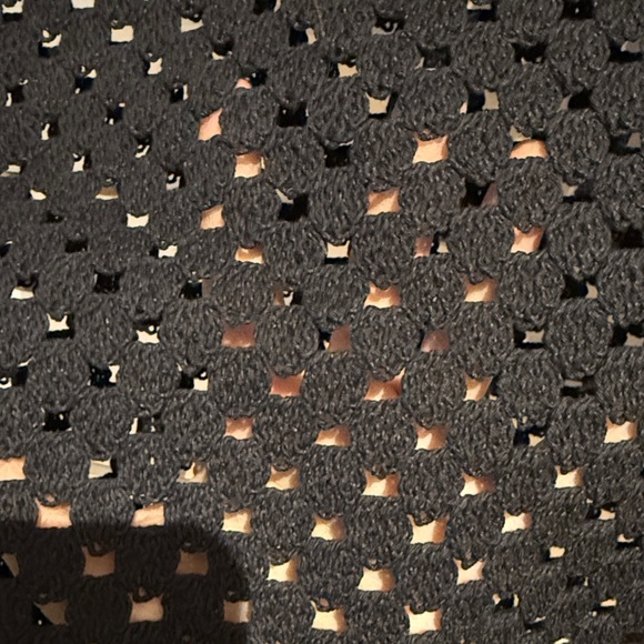 Massimo Dutti Black Crochet Women's Cardigan Vest - Picture 5 of 7